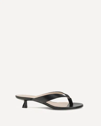 Stuart Weitzman Rio Thong Sandals In Black