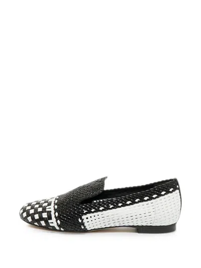 Pre-owned Stuart Weitzman Riviera Loafers In Black