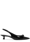 Stuart Weitzman Pointed High-heeled Sandals In Black