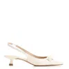 Stuart Weitzman Rosie 35 Leather Slingback Heels In Pink