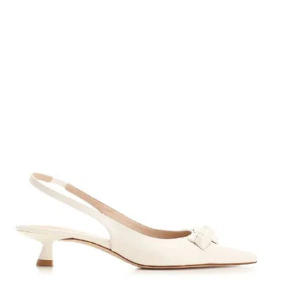 Stuart Weitzman Rosie 35 Leather Slingback Heels In Pink
