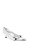Stuart Weitzman Rosie 50 Pump In Silver