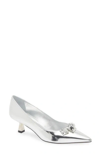 Stuart Weitzman Rosie 50 Pump In Silver