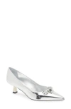 Stuart Weitzman Rosie 50 Pump In Silver