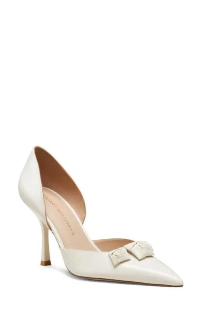 Stuart Weitzman Rosie 85 D'orsay Pump In Cream