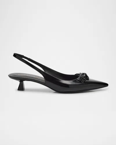 STUART WEITZMAN ROSIE SLINGBACK KITTEN PUMPS