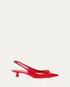 Stuart Weitzman Rosie Slingback Kitten Pumps In Cherry