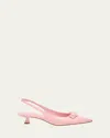 Stuart Weitzman Rosie Slingback Kitten Pumps In Pink Marshmallow