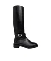 Stuart Weitzman Belted Leather Boot For Women In Black