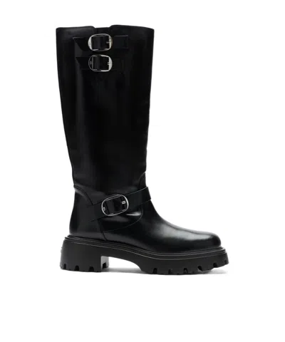 STUART WEITZMAN ROUND HEAD BOOTS