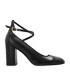 Stuart Weitzman Round Head High Heels In Black