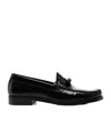 Stuart Weitzman Round Head Loafer Shoes In Black