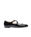 Shop Stuart Weitzman Round Head Mary Jane Shoes In Black