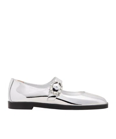 STUART WEITZMAN LORALEI CRYSTAL BALLERINA SHOES
