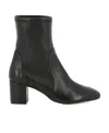 Stuart Weitzman Round-head Short Boots In Black