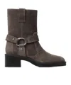 Stuart Weitzman Round-head Short Boots In Black