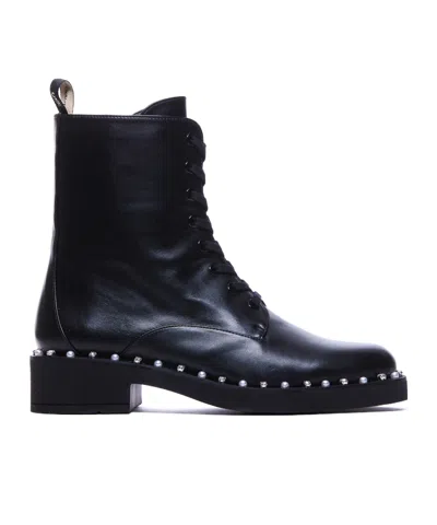 STUART WEITZMAN ROUND-HEAD SHORT BOOTS