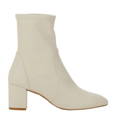 Stuart Weitzman Round-head Short Boots In Nude