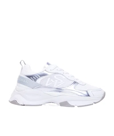 Stuart Weitzman Round-head Sneakers In White