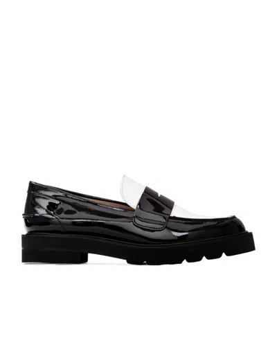 Stuart Weitzman Round Head Spliced Love Shoes In Black