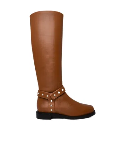 STUART WEITZMAN ROUND HEAD ZIPPER BOOTS