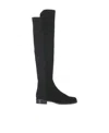 Stuart Weitzman Round-headed Boots In Black