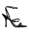 Stuart Weitzman Round-headed High-heeled Sandals In Black