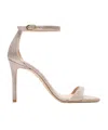Stuart Weitzman Round-headed High-heeled Sandals In Nude