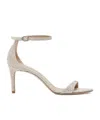Stuart Weitzman Ankle Strap Sandals In Nude