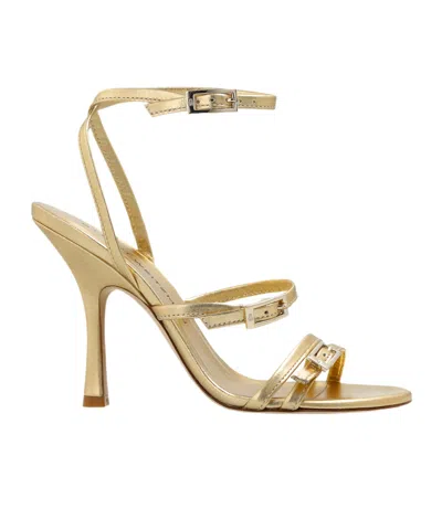 Stuart Weitzman Round-headed High-heeled Sandals In Nude