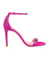 Stuart Weitzman Round-headed High-heeled Sandals In Pink