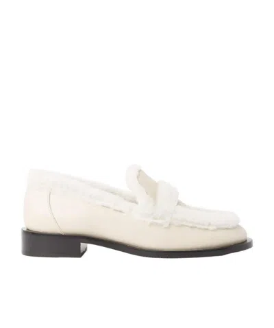 Stuart Weitzman Round-headed Love Shoes In White