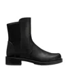 Stuart Weitzman Round-headed Short Boots In Black