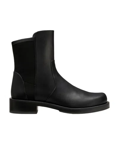 Stuart Weitzman 35mm Ankle-length Leather Boots In Black