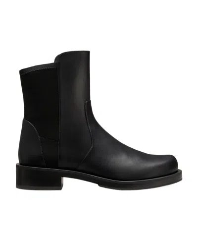 Stuart Weitzman 35mm Ankle-length Leather Boots In Black