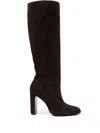 Stuart Weitzman Round-toe 120mm Suede Boots In Brown