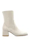 Stuart Weitzman 60mm Leather Heeled Boots In White