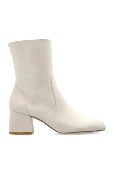 STUART WEITZMAN ROUND TOE ANKLE BOOTS