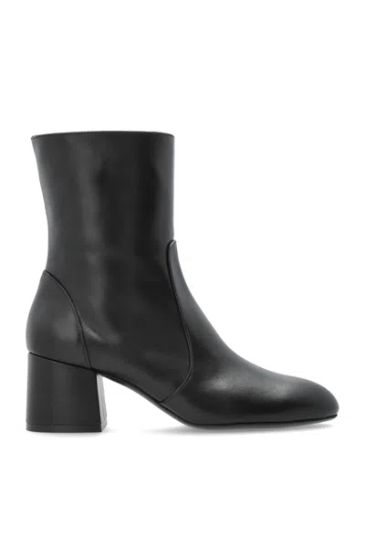 STUART WEITZMAN ROUND TOE ANKLE BOOTS