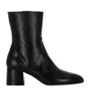 Stuart Weitzman Round Toe Ankle Boots In Black
