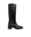 Stuart Weitzman Biker Jax Knee-high In Black