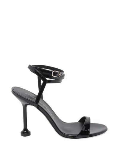 Stuart Weitzman Round Toe Buckle Pumps In Black