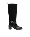 Stuart Weitzman Round-toe Knee-high Boots In Black