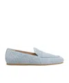 Stuart Weitzman Round Toe Loafers In Gray