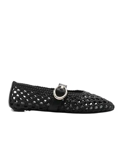 Stuart Weitzman Round Toe Mary Jane Shoes In Black