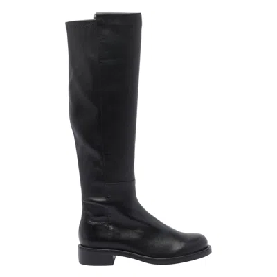 Stuart Weitzman Round-toed Boots In Black
