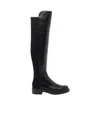 Stuart Weitzman Stylish Over-the-knee Block Heel Boots In Black