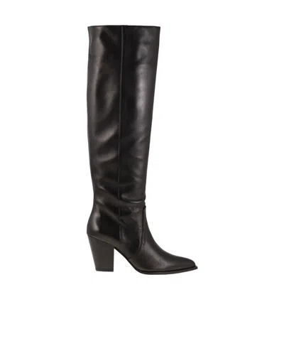 STUART WEITZMAN ROUND-TOED BOOTS