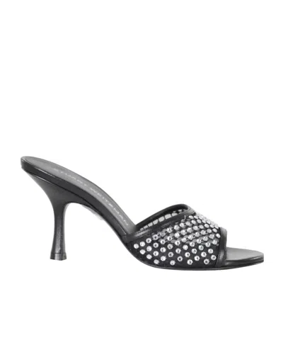 Stuart Weitzman Round-toe High-heeled Sandals In Black
