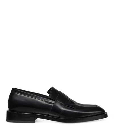 Stuart Weitzman Royce Kiltie Loafer In Black